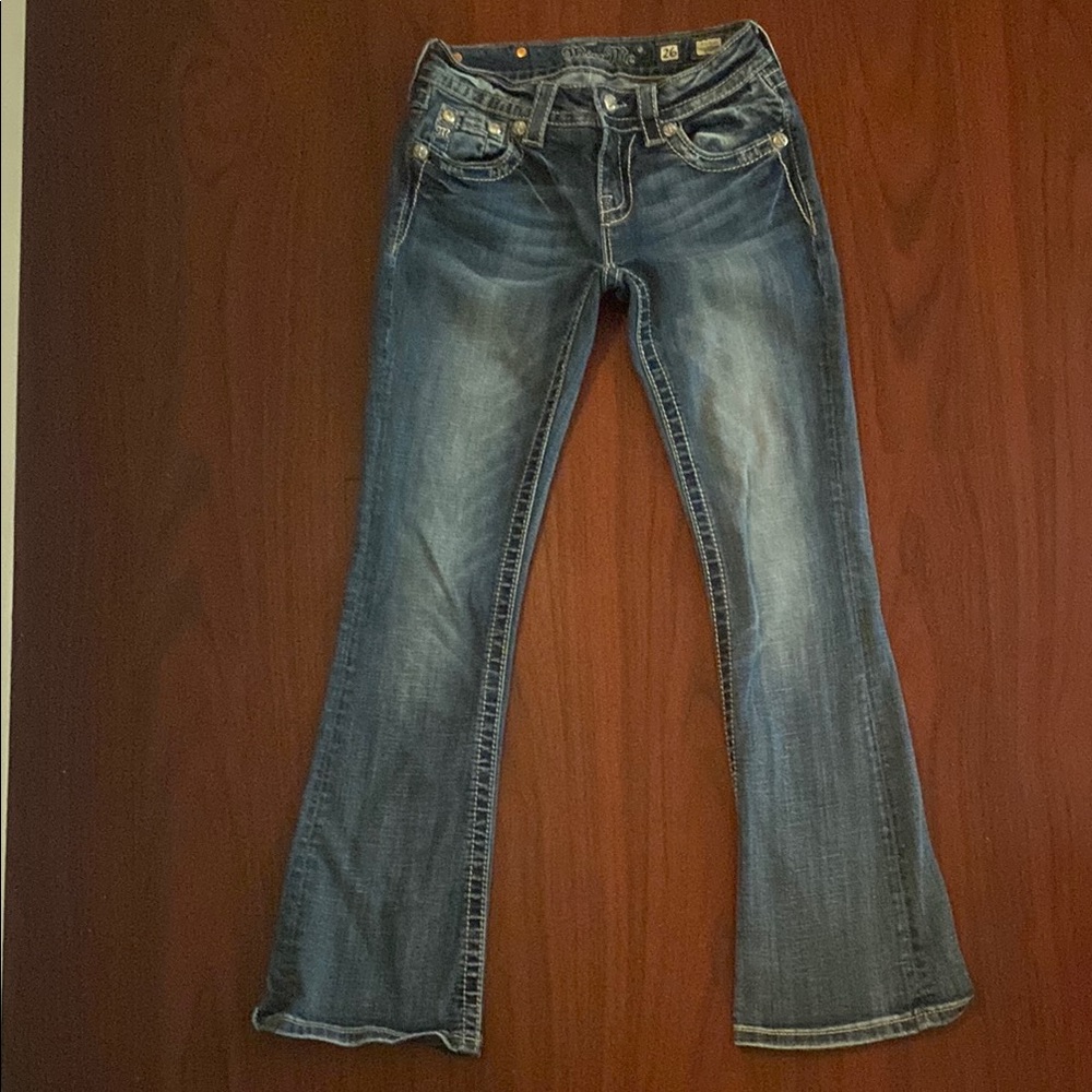 Miss Me Blue Flare Wide Leg Jeans